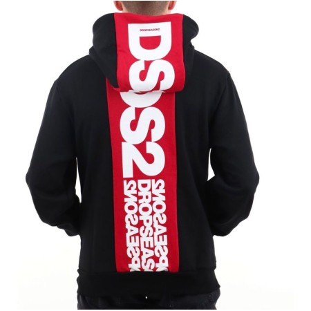 FELPA DS2 CAPPUCCIO E ZIP